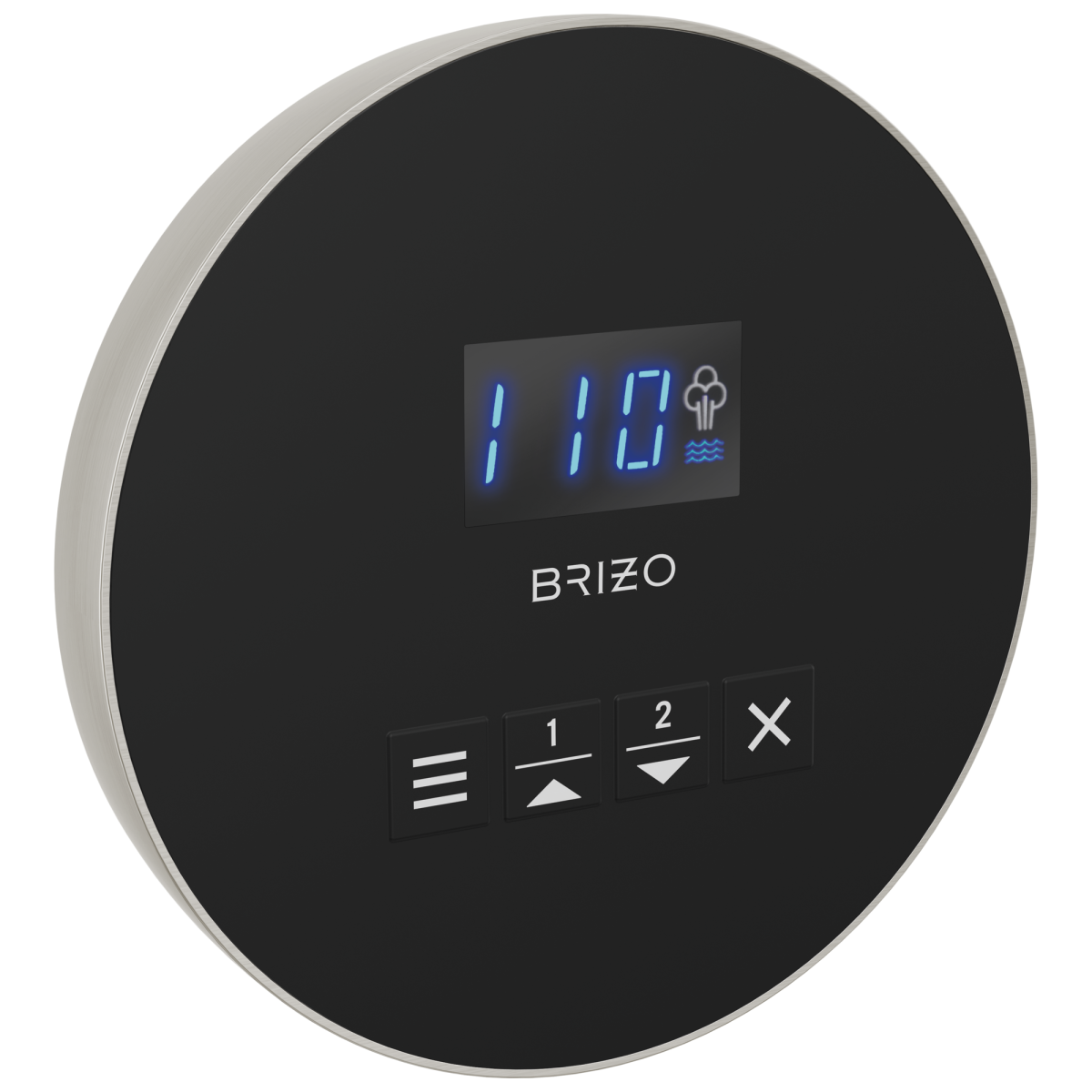 BRIZO Other Mystix Round Steam Control — Brushed Nickel