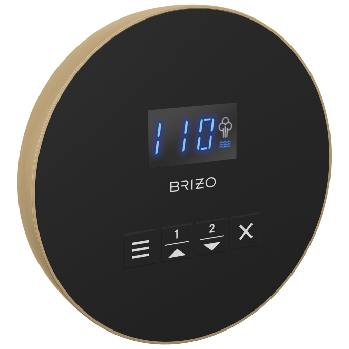 BRIZO Other Mystix Round Steam Control — Luxe Gold