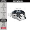 DELTA Other Glass Rinser — Chrome