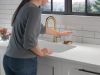 DELTA Trinsic Single Handle Pull-Down Bar / Prep Faucet — Champagne Bronze