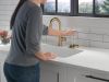DELTA Trinsic Single Handle Pull-Down Bar / Prep Faucet — Champagne Bronze