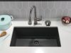 DELTA Broderick Single Handle Pull-Down Kitchen Faucet With Touch2O  Technology — Black Stainless