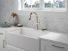 DELTA Cassidy Single Handle Pull-Down Kitchen Faucet — Lumicoat® Polished Nickel