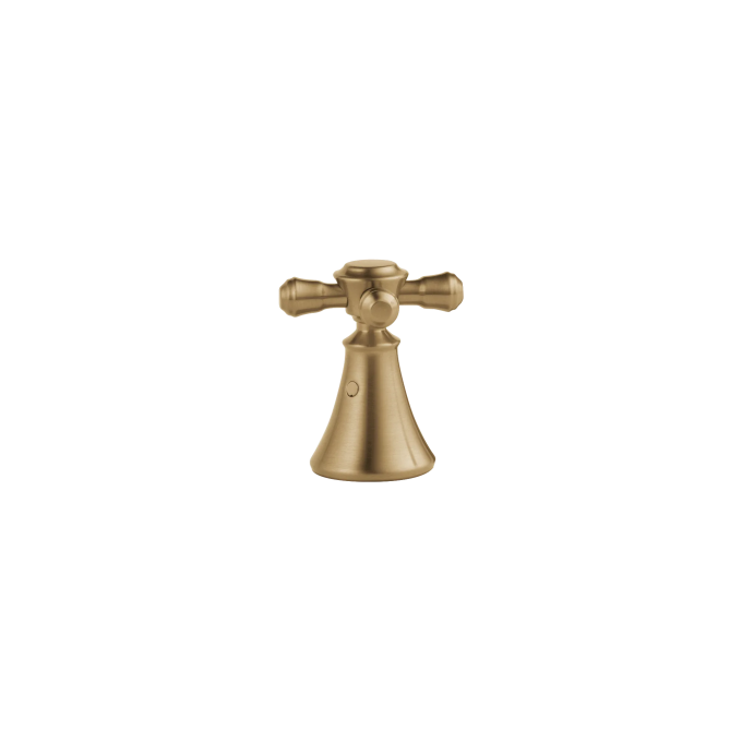 DELTA Cassidy Metal Cross Handle Set - Deck Mount Bathroom & Bidet — Champagne Bronze