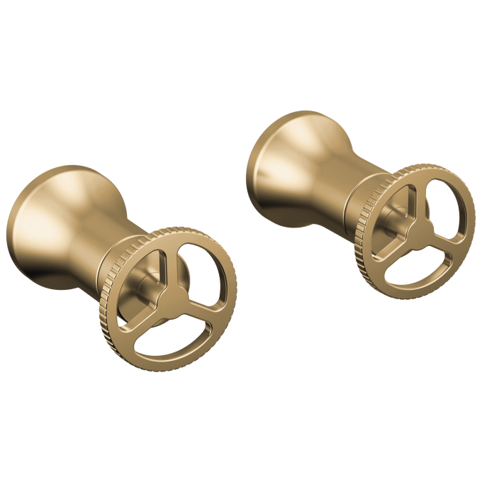 DELTA Trinsic Wheel Handle - Wall Mount Lav — Champagne Bronze