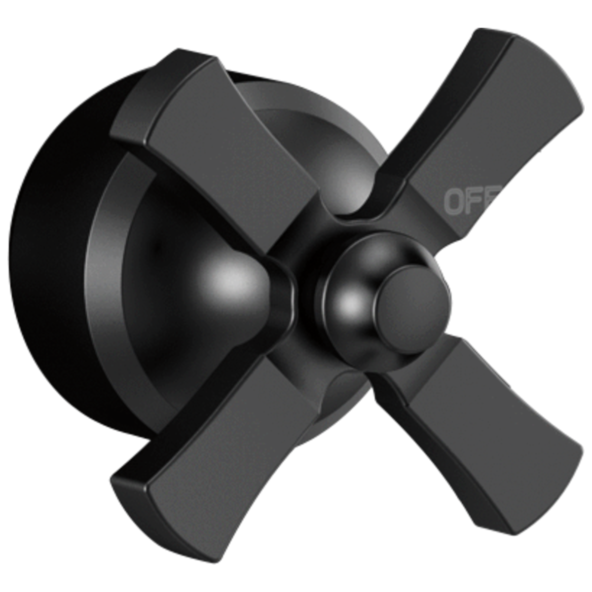 DELTA Dorval Handle - Volume FM Tub Filler/ 14S — Matte Black