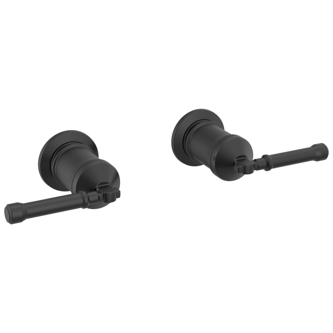 DELTA Broderick Wall Mount Tub Filler Handle Kit-Lever — Matte Black