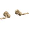 DELTA Broderick Wall Mount Tub Filler Handle Kit-Lever — Lumicoat® Champagne Bronze
