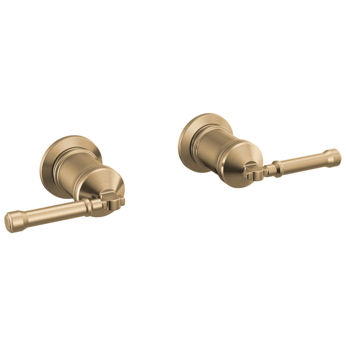 DELTA Broderick Wall Mount Tub Filler Handle Kit-Lever — Lumicoat® Champagne Bronze