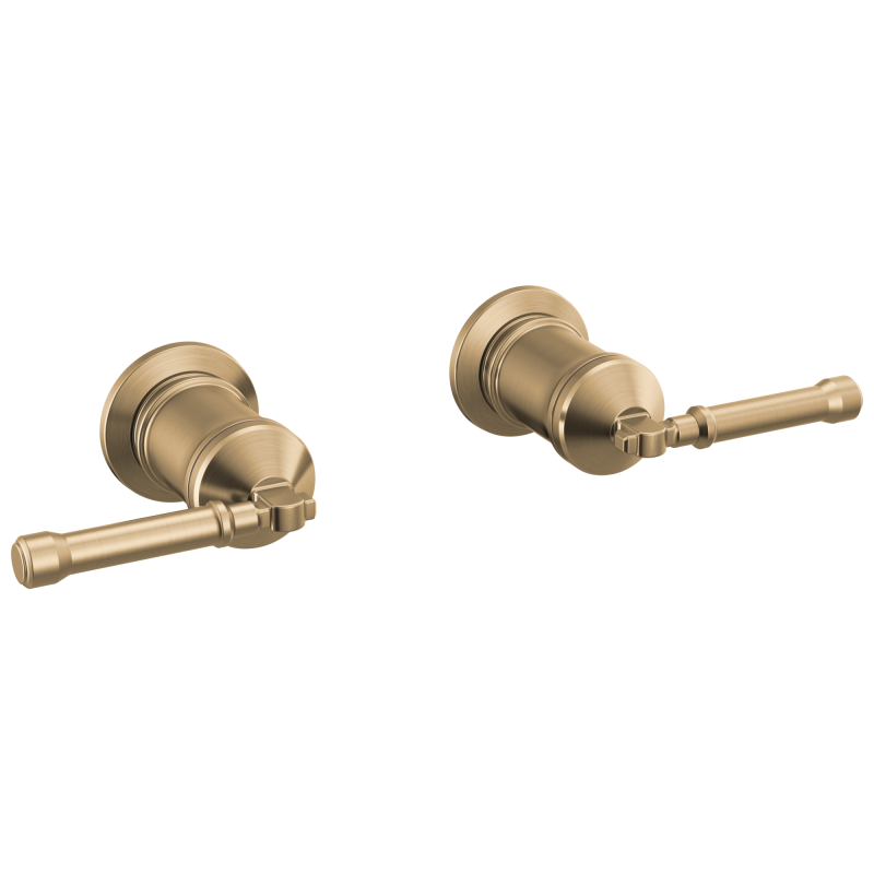 DELTA Broderick Wall Mount Tub Filler Handle Kit-Lever — Lumicoat® Champagne Bronze