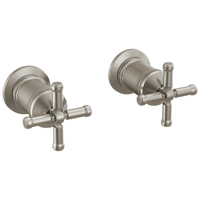 DELTA Broderick Wall Mount Tub Filler Handle Kit-Cross — Lumicoat® Stainless