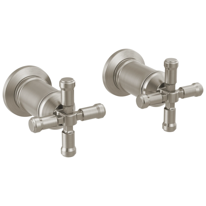 DELTA Broderick Wall Mount Bathroom Faucet Handle Kit-Cross — Lumicoat® Stainless