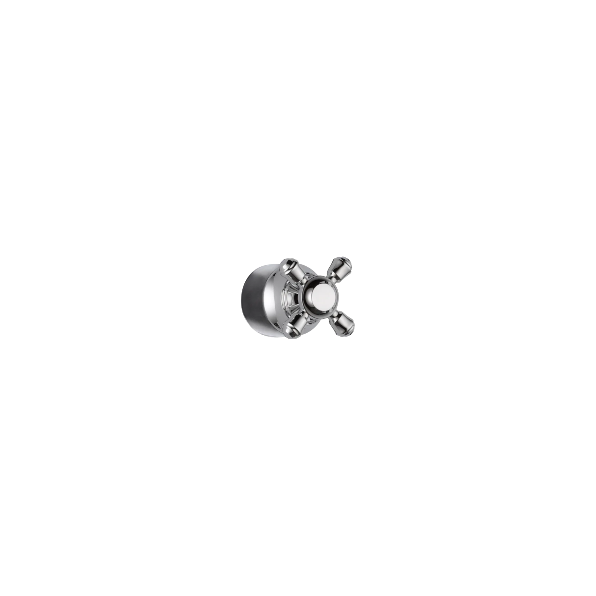 DELTA Cassidy Metal Cross Handle Kit - Transfer Valve — Chrome
