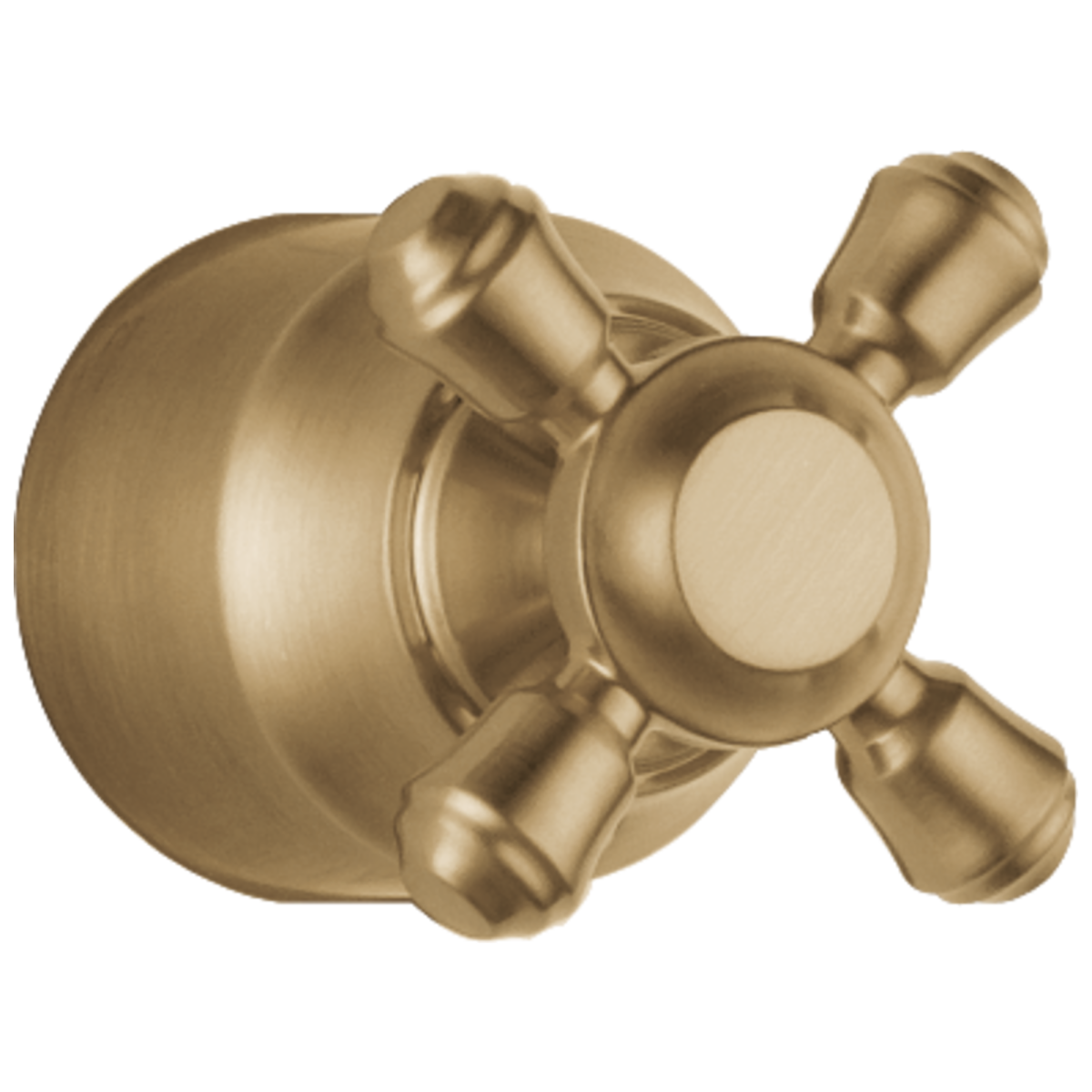 DELTA Cassidy Metal Cross Handle Kit - Transfer Valve — Champagne Bronze
