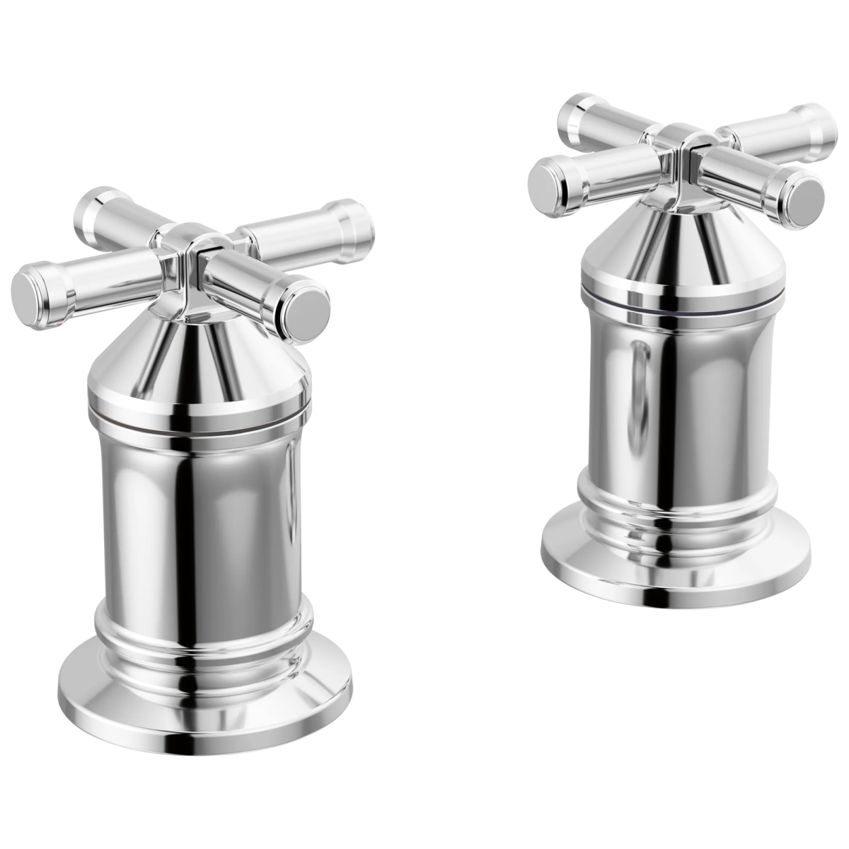 DELTA Broderick 2 Handle Roman Tub handle Kit-Cross — Lumicoat® Chrome