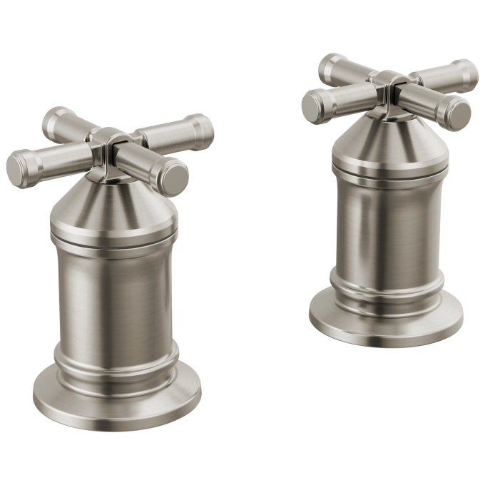 DELTA Broderick 2 Handle Roman Tub handle Kit-Cross — Lumicoat® Stainless