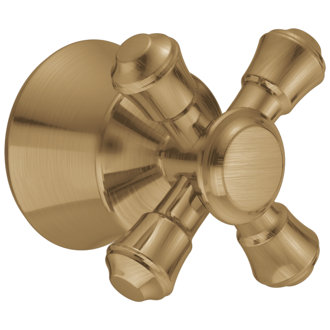 DELTA Cassidy Metal Cross Handle Kit - 14 Series — Champagne Bronze