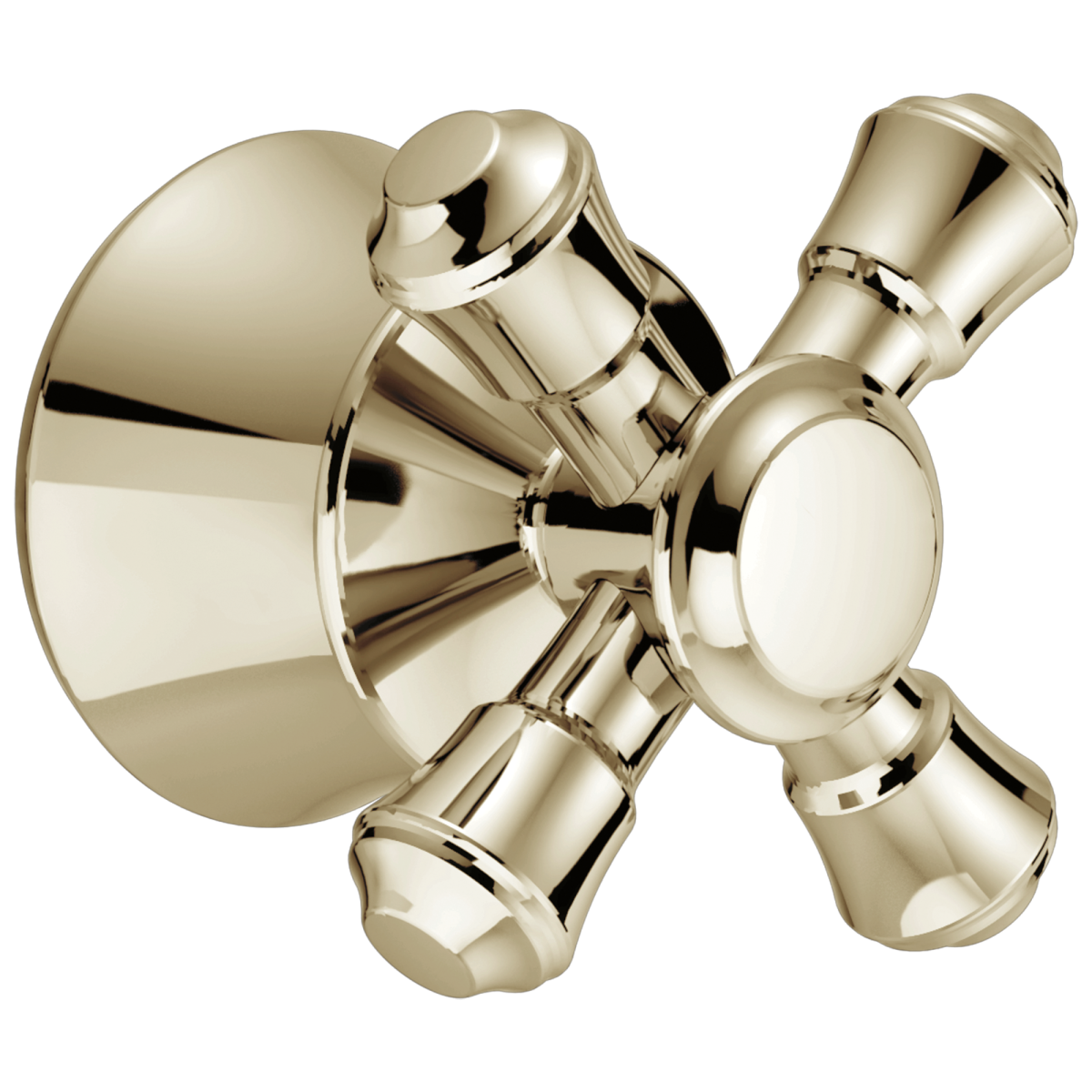 DELTA Cassidy Metal Cross Handle Kit - 14 Series — Polished Nickel