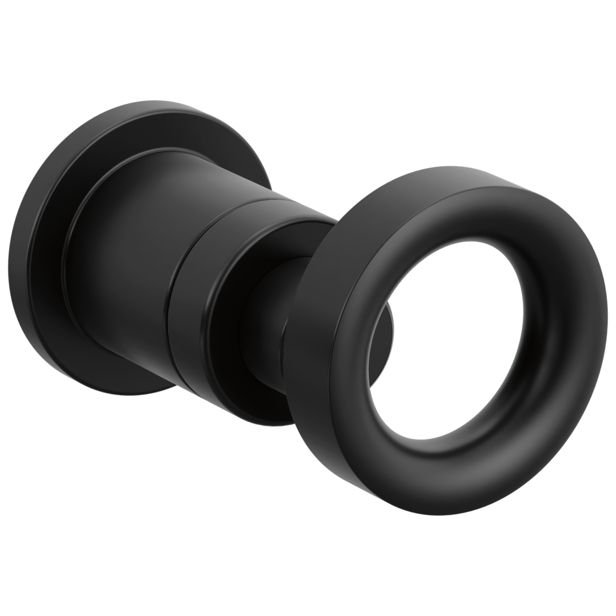 BRIZO Roccesco Single-Handle Wall Mount Lavatory Knob Handle Kit — Matte Black