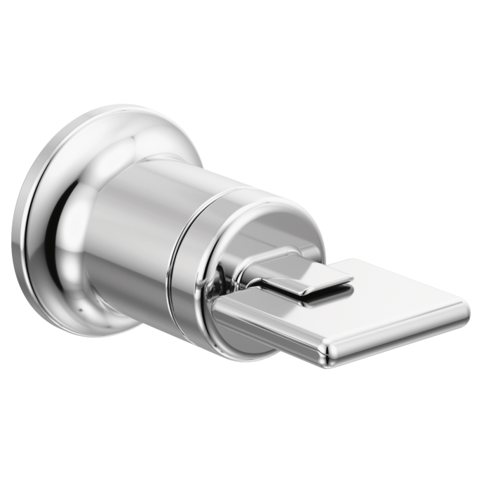 BRIZO Allaria Two-Hole, Single-Handle Wall Mount Lavatory Faucet Knob Handle Kit — Chrome