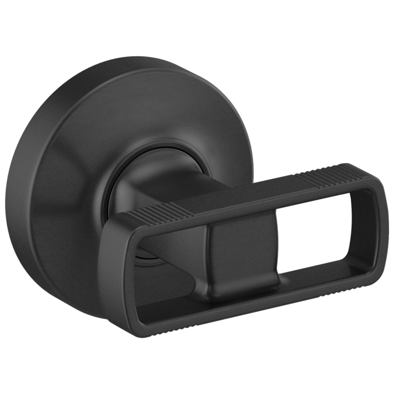 BRIZO Kintsu Wall-Mount Tub Filler Knob Handles — Matte Black