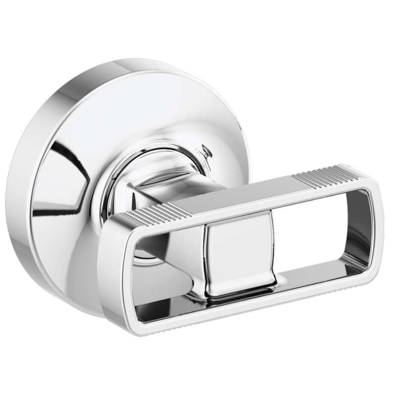 BRIZO Kintsu Two-Handle Wall Mount Tub Filler Knob Handle Kit — Chrome