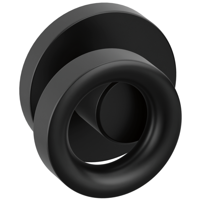 BRIZO Roccesco Two-Handle Wall Mount Tub Filler Knob Handle Kit — Matte Black