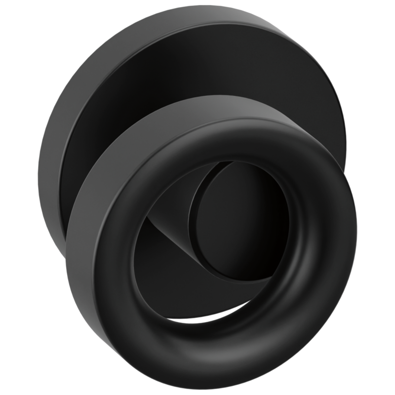 BRIZO Roccesco Two-Handle Wall Mount Tub Filler Knob Handle Kit — Matte Black