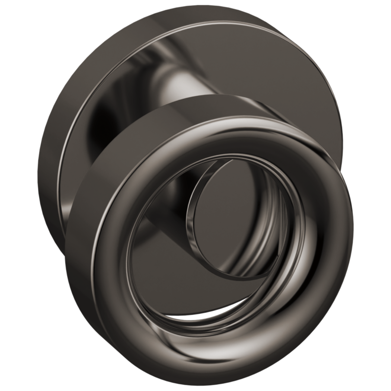 BRIZO Roccesco Two-Handle Wall Mount Tub Filler Knob Handle Kit — Brilliance Black Onyx