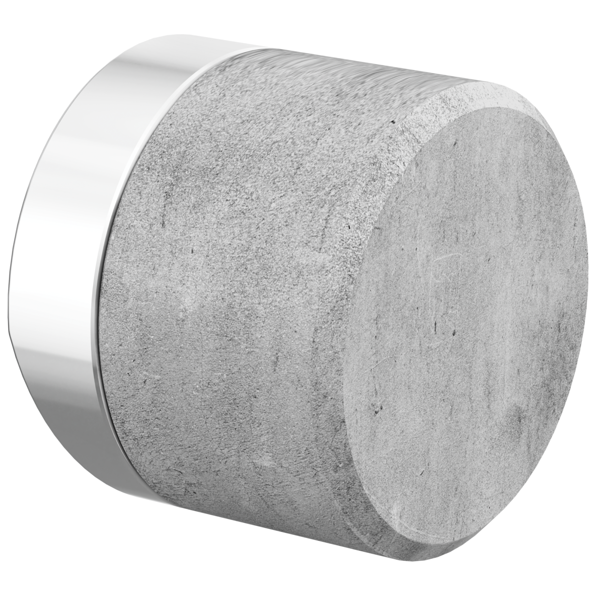 BRIZO Odin Kitchen Faucet Concrete Knob Handle Kit — Polished Chrome / Concrete