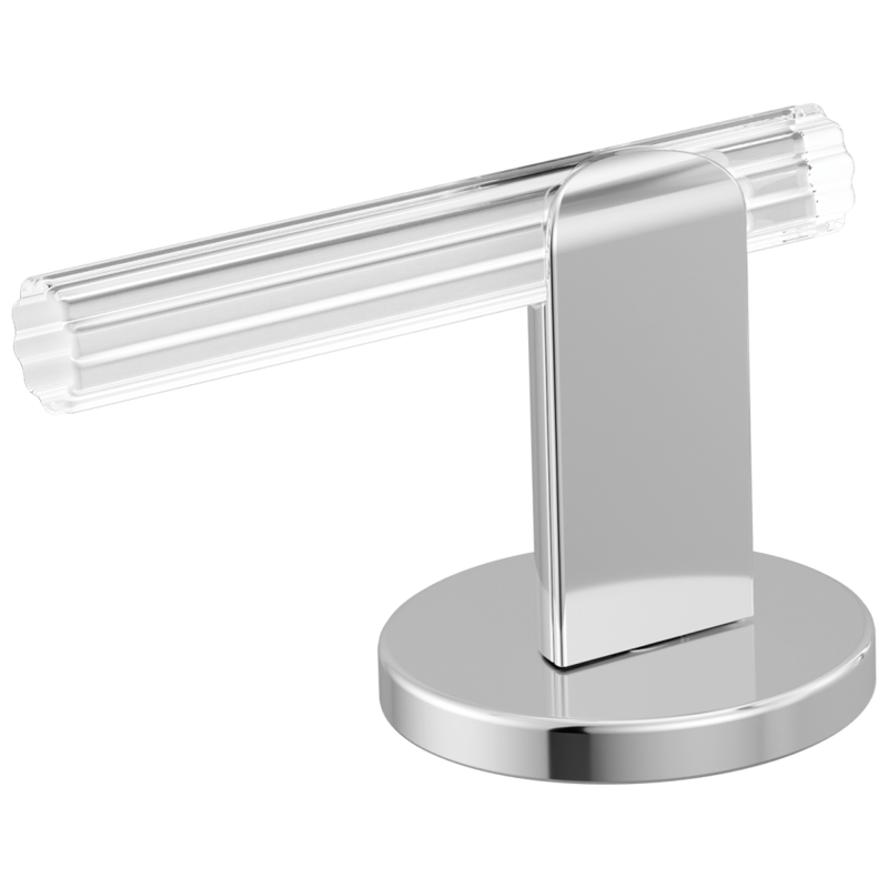 BRIZO Roccesco Widespread Lavatory Lever Handle Kit — Polished Chrome / Clear Acrylic