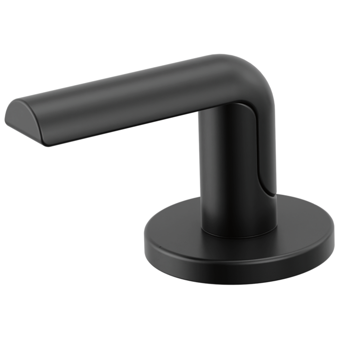 BRIZO Roccesco Widespread Lavatory Bent Lever Handle Kit — Matte Black