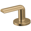 BRIZO Roccesco Widespread Lavatory Bent Lever Handle Kit — Luxe Gold