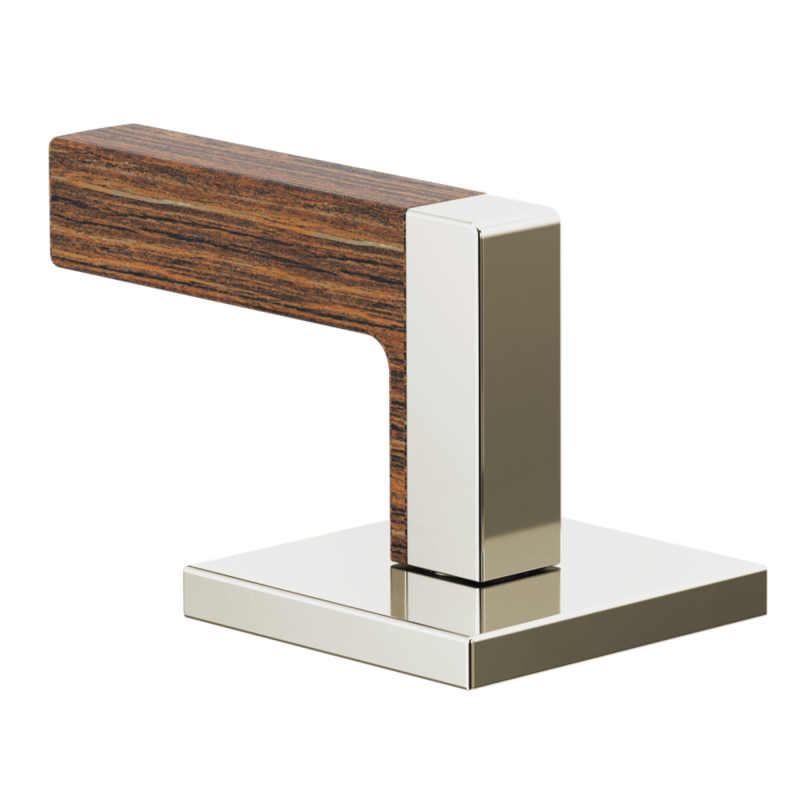 BRIZO Frank Lloyd Wright Widespread Lavatory Lever Handle Kit — Polished Nickel Wood