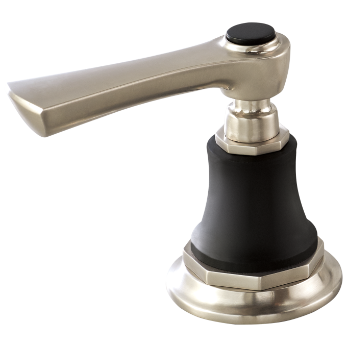 BRIZO Rook Widespread Lavatory and Bidet Lever Handle Kit — Luxe Nickel  /Matte Black