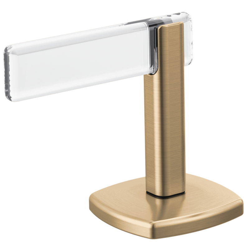 BRIZO Allaria Widespread Lavatory Lever Handle Kit — Luxe Gold / Clear Acrylic