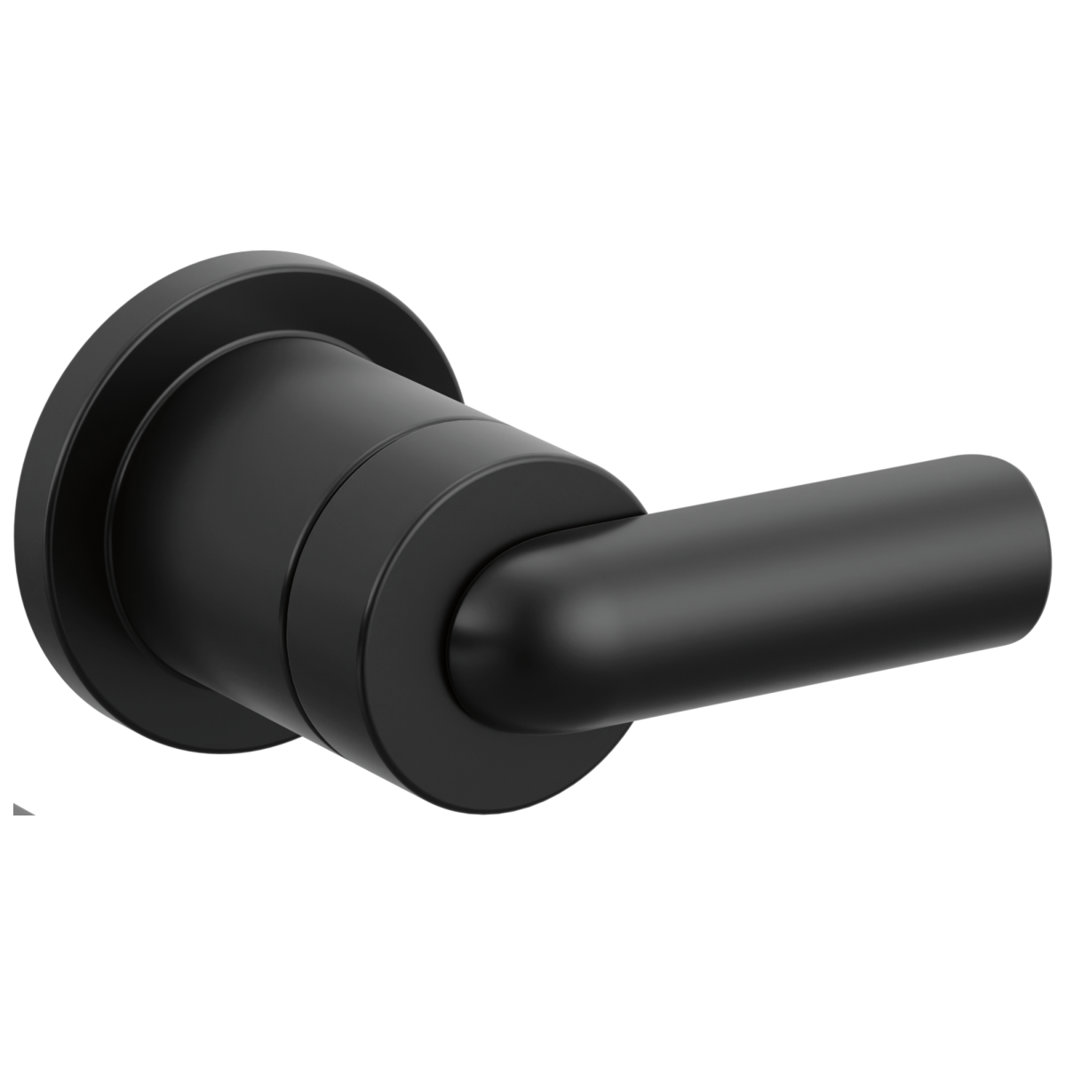 BRIZO Roccesco Single-Handle Wall Mount Lavatory Bent Lever Handle Kit — Matte Black