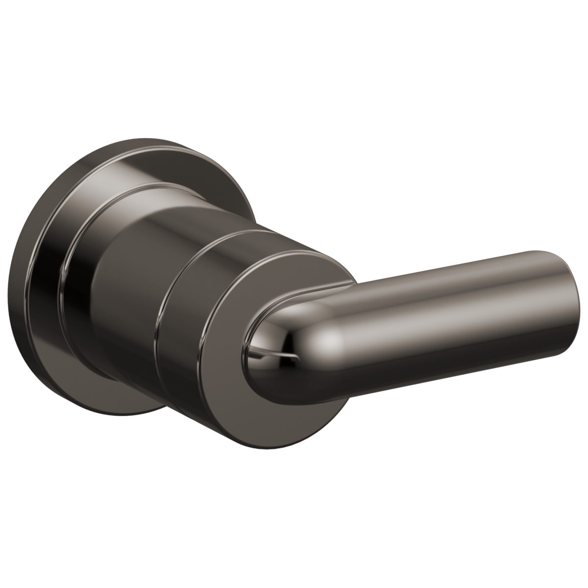BRIZO Roccesco Single-Handle Wall Mount Lavatory Bent Lever Handle Kit — Brilliance Black Onyx