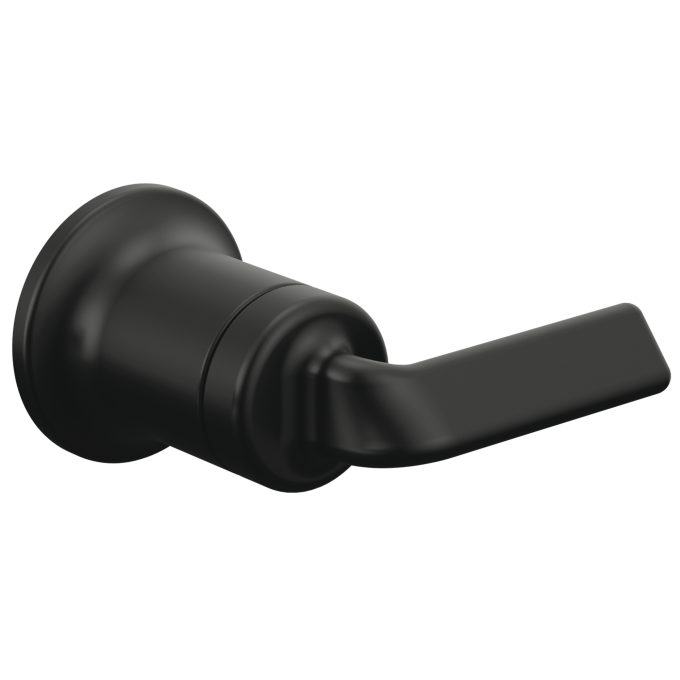 BRIZO Allaria Two-Hole, Single-Handle Wall Mount Lavatory Faucet Twist Handle Kit — Matte Black
