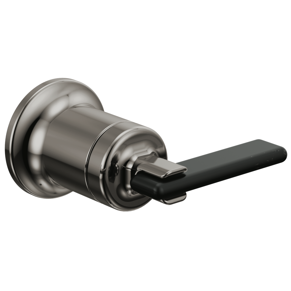 BRIZO Allaria Two-Hole, Single-Handle Wall Mount Lavatory Faucet Lever Handle Kit — Brilliance Black Onyx / Matte Black