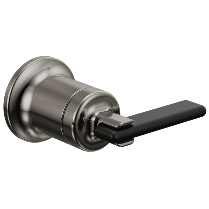 BRIZO Allaria Two-Hole, Single-Handle Wall Mount Lavatory Faucet Lever Handle Kit — Brilliance Black Onyx / Matte Black
