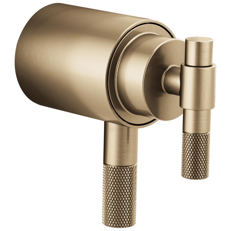 BRIZO Litze TempAssure Thermostatic Valve Trim T-Lever Handle Kit — Luxe Gold