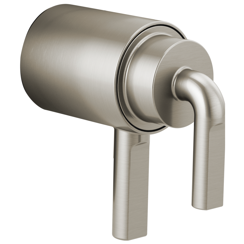 BRIZO Litze TempAssure Thermostatic Valve Trim Notch Lever Handle Kit — Luxe Nickel