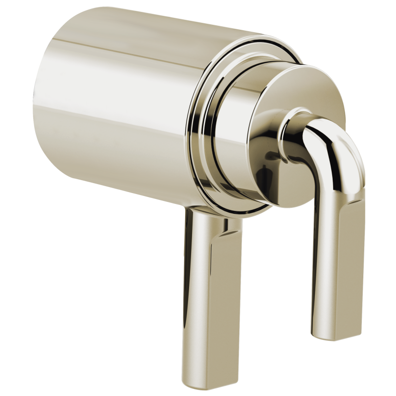 BRIZO Litze TempAssure Thermostatic Valve Trim Notch Lever Handle Kit — Polished Nickel