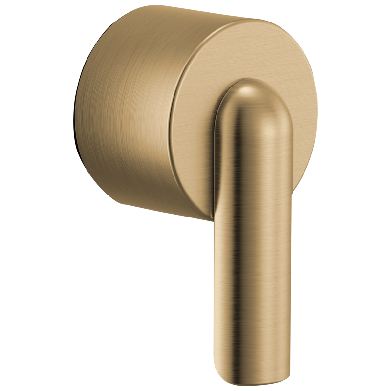 BRIZO Roccesco Pressure Balance Valve Trim Bent Lever Handle Kit — Luxe Gold