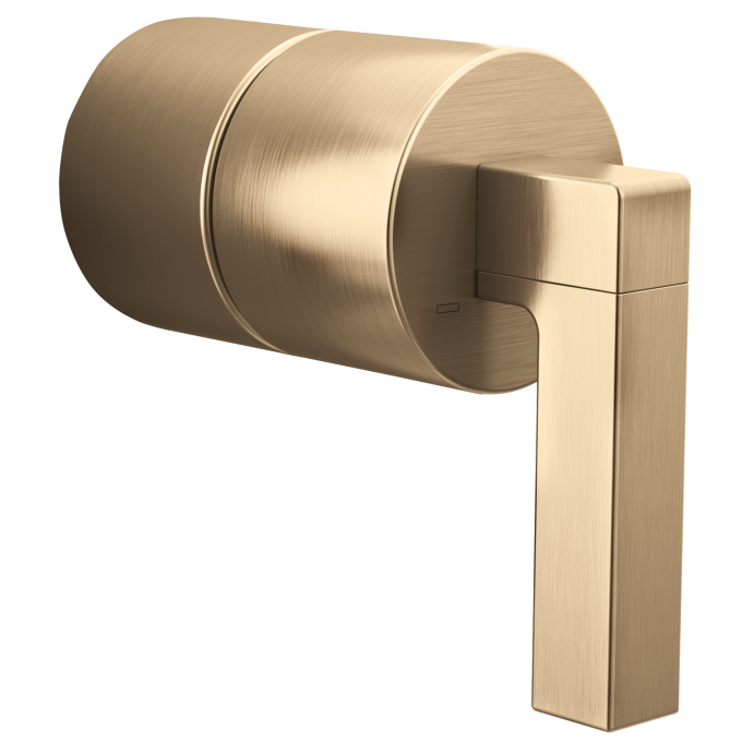 BRIZO Frank Lloyd Wright Pressure Balance Valve Lever Handle Kit — Luxe Gold