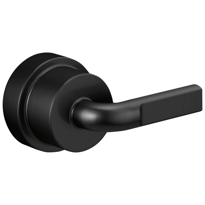 BRIZO Litze Pressure Balance Valve Trim Handle Kit - Notch Lever — Matte Black