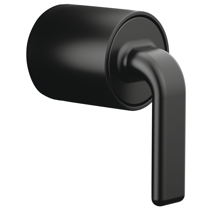 BRIZO Allaria Pressure Balance Valve Trim Twist Lever Handle Kit — Matte Black