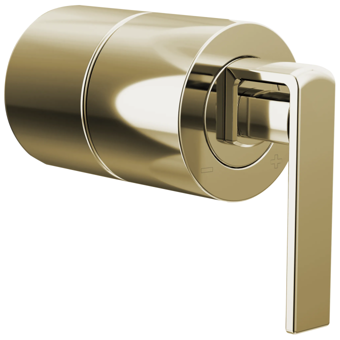 BRIZO Frank Lloyd Wright Pressure Balance Valve Gap Lever Handle Kit — Polished Nickel
