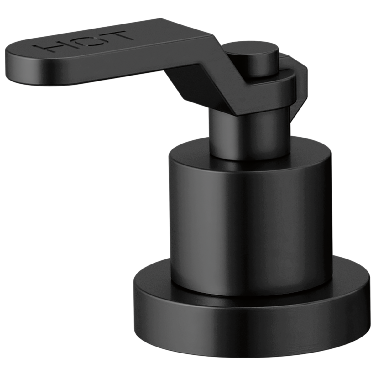 BRIZO Litze Roman Tub Handle Kit - Industrial Lever — Matte Black